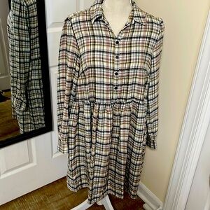 Loft women’s flannel style dress